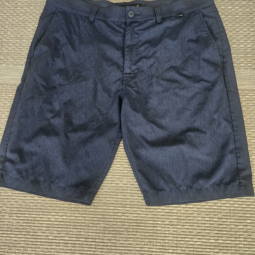 Travis Mathew Dark Blue Flat Front Shorts